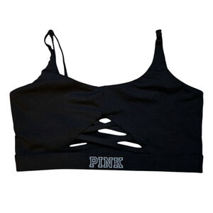 Victoria's Secret PINK XS Black Ultimate Unlined Sports Bra